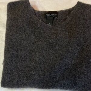 Cynthia Rowley Dark Gray Crew Neck Sweater
